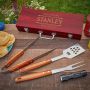 Stanford Engraved Set of Grilling Tools with Flashlight