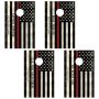Thin Red Line Custom Cornhole Set of Firefighter Gifts