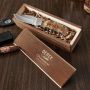 Classic Groomsman Gentleman’s Knife with Engraved Gift Box