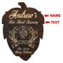 Hop Head Personalized Beer Sign (Signature Series)