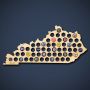 Kentucky Beer Cap Map
