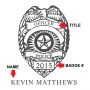 Police Badge Personalized Beer Mug