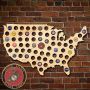 US Marine Corp Beer Cap Map of America