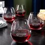 Rhone Valley Personalized Stemless Wine Glasses, Set of 4