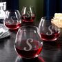 Viviani Personalized Stemless Wine Glasses, Set of 4