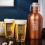 Best Dad Ever Engraved Beer Growler and Pint Glass Set