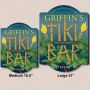 Island Nights Personalized Tiki Bar Sign