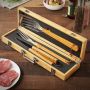 Maverick Engraved Bamboo BBQ Tools Gifts for Groomsmen