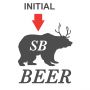Bear Deer Etched Wooden Beer Caddy 