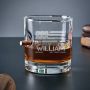 Bullet Whiskey Glass Engraved with American Heroes