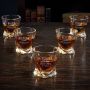 Classic Groomsman Etched Set of 5 Twist Glasses Gifts for Groomsmen