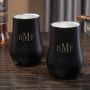 Classic Monogram Engraved Double Wall Neat Glasses Pair