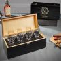 Custom Glencairn Whiskey Glasses Hemingway Box Set