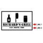 BBQ & Beer Personalized Meat Cutting Board 