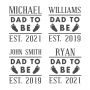 Dad to Be Engraved Whiskey Stone Set - New Dad Gifts