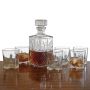 Sparta Whiskey Decanter and Glasses, 7-Piece Set