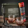 Engraved Bullet Whiskey Glasses 30 Cal Ammo Can Set with American Heroes