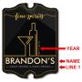 Fine Spirits Personalized Wood Bar Sign