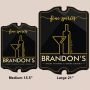 Fine Spirits Personalized Wood Bar Sign