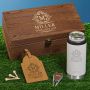 Hamilton White Slim Cooler Personalized Golf Gifts
