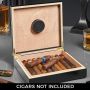 Marquee Engraved Black Cigar Humidor