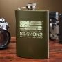 American Heroes Custom Green Military Flask