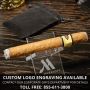 Single Initial Custom Glencairn Whiskey and Cigar Gifts