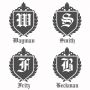 Oxford Monogram Custom Decanter Set