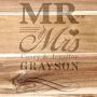 In the Raw Personalized Wedding Day Cutting Board, 11x17