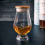 Personalized Glencairn Glass with Lid Single Initial