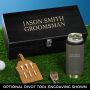 Personalized Gunmetal Can Cooler Golf Gifts for Men