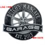 Personalized Racing Wheel Outdoor Wall Plaque