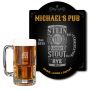 Modern Beer Bar Sign and Collossal Beer Mug