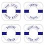 Personalized White Life Ring Plaque