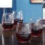 Personalized Wine Glasses Walcott Set of 4