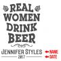 Real Women Drink Beer Personalized Shadow Box