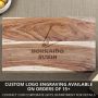 Branded BBQ Exotic Hardwood Etched Cutting Board Corporate Example