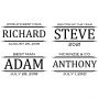 Stanford Personalized Groomsmen Pint Glasses – Set of 5
