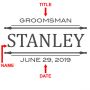 Stanley Personalized Groomsmen Decanter Gift Set