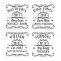 Tennessee Whiskey Engraved Set of Five Whiskey Glasses - Groomsmen Gifts