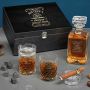 Tennessee Whiskey Engraved Carson Sterling Whiskey Decanter Set