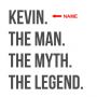 The Man The Myth The Legend Personalized Travel Mug - Black