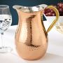 Hammered Copper Pitcher with Ice Guard, 1.25 Quarts