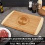 When Love Comes Together Natural Bamboo Cutting Board with Custom Engraving