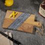 Oakmont Mango Wood & Marble Personalized Cutting Board 