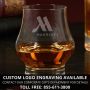 Regal Crest Custom Official Kentucky Bourbon Whiskey Tasting Glasses, Set of 4
