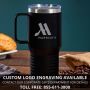 Police Badge Personalized Coffee Tumbler with Handle