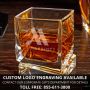 Single Initial Personalized Yorke Whiskey Glass