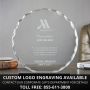Medium Custom Crystal Octagon EMT Award