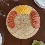 When Love Comes Together Personalized Swivel Cheese Board